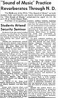 March 1966 page 1 rehearsal article